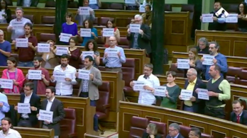 Diputados han reclamado la libertad de Sànchez y Cuixart en el Congreso. 