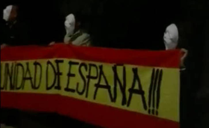 Captura del vídeo que grabó España 2000. 