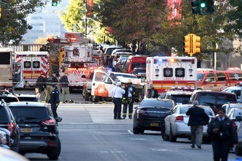 La Policía ha acordonado los alrededores de Manhattan. (Don EMMERT / AFP)