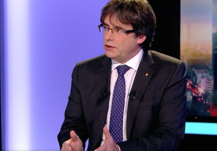 Puigdemont ha ofrecido una entrevista a la televisión belga. 