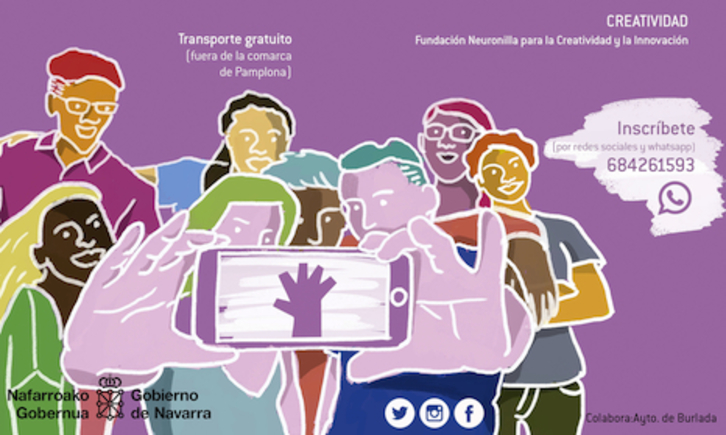 Cartel anunciador del I Encuentro de jóvenes contra la violencia hacia las mujeres.
