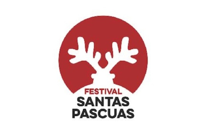Cartel del Festival Santaspascuas, que se celebrará en Iruñea del 25 de diciembre al 4 de enero.