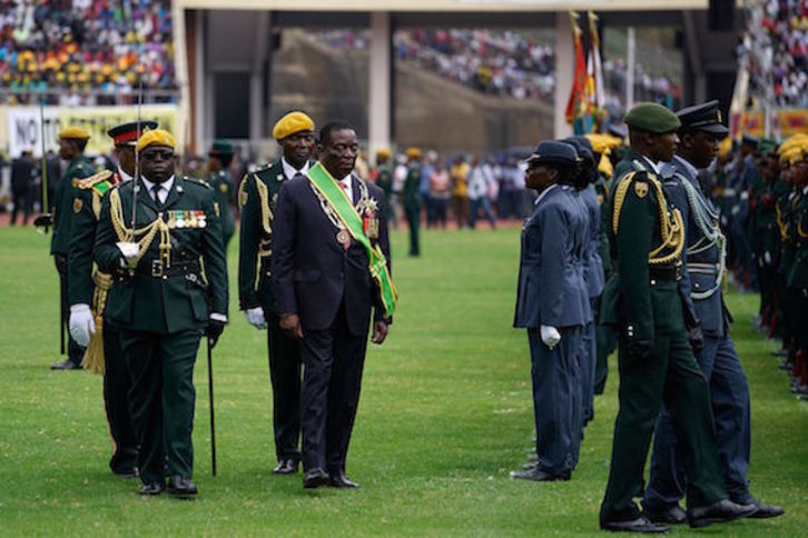 Emmerson Mnangagwa, el nuevo presidente de Zimbabue. (Marco LONGARI/AFP)