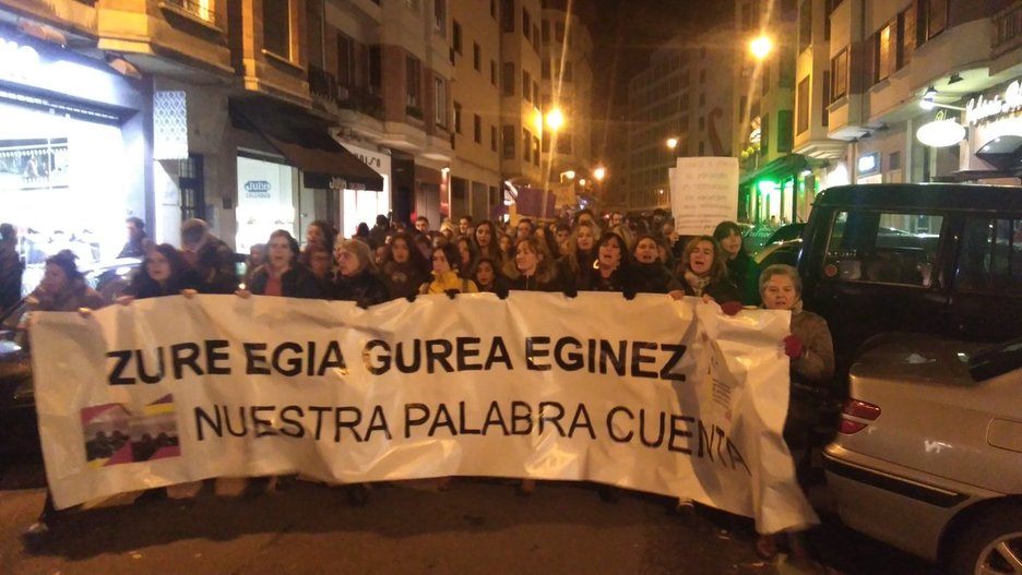 Iruñeko manifestazioa. (@AhotsaInfo)