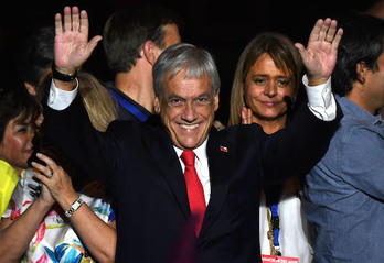 Sebastián Piñera, vencedor de los comicios. (Martin BERNETTI/AFP)