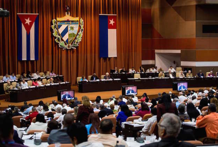 Sesión de la Asamblea Nacional cubana, este jueves en La Habana. (AFP)