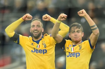 Dybala e Higuaín han sido los goleadores de la Juventus. (Glyn KIRK/AFP)
