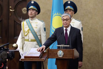 Kasim-Zhomart Tokáyev ha tomado posesión del cargo de presidente de Kazajistán. (AFP)