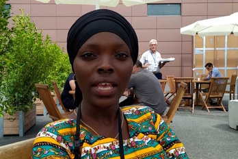 La activista guineana Hadja Idrissa Bahhace.