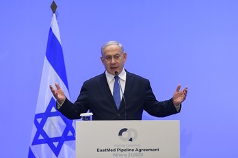 Benjamin Netanyahu, Primer Ministro de Israel. (Ronen ZVULU)