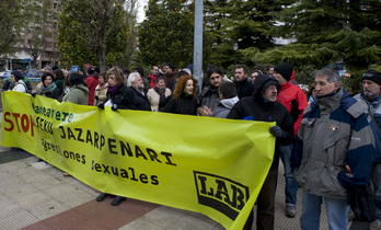 Movilización de LAB contra el acoso sexual en el trabajo      (Raúl BOGAJO I FOKU)