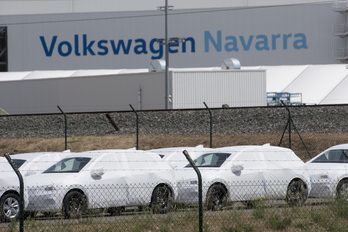 Imagen de archivo de la planta de Volkswagen en Nafarroa. (Iñigo URIZ/FOKU)