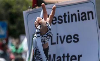 Palestinian Lives Matter, Gazan. (Mahmud HAMS/AFP)