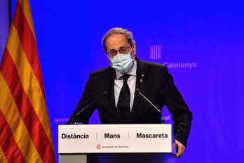 El president de la Generalitat, Quim Torra. (Pau BARRENA/AFP)