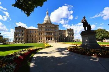  Capitolio del estado de Michigan en Lansing. (Rey Del RÍO/AFP)