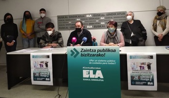 ELA ha convocado huelga el 26 de enero en el sector de cuidados de Nafarroa. (ELA)