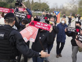 Se han convocado diversas protestas ante la visita de Felipe de Borbón a Martorell. (@omnium)