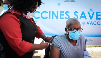 Vacunación contra el coronavirus en Esuatini (antigua Suazilandia). (OMS)