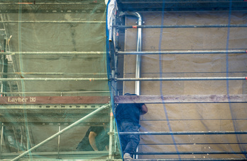 Imagen de archivo de trabajadores de la construcción en Durango. (Gorka RUBIO/FOKU)