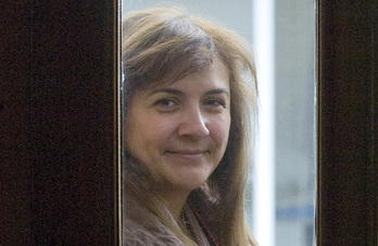 Juana Ruiz, durante una visita a Euskal Herria en 2007. (Andoni CANELLADA/FOKU)