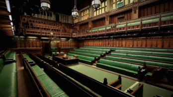 Cámara de los Comunes, en el Parlamento británico. (Wikimedia)