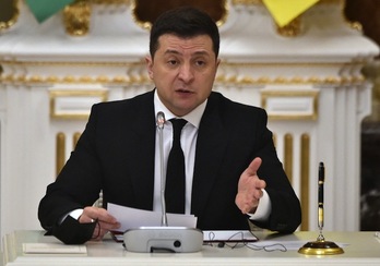 Volodymyr Zelensky, en una comparecencia que efectuó el pasado 14 de enero.