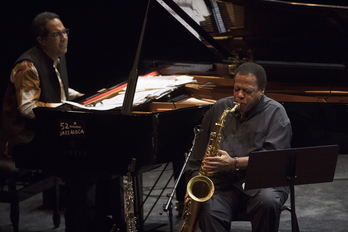 Concierto de Wayne Shorter en el festival Jazzaldia de 2017.