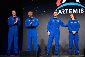Los cuatro astronautas de la misión Artemis que pretende volver a la Luna.