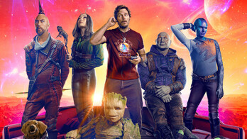 Kraglin, Mantis, Groot, Peter Quill, Drax y Nebula.