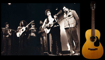 Guitarra que empleó Bob Dylan en aquel concierto del 9 de mayo del 74.