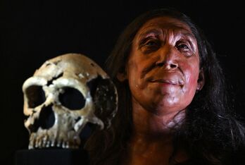 Reconstrucción del rostro de la mujer neandertal a partir del cráneo localizado en el Kurdistán iraquí.