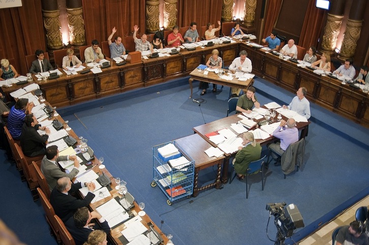 Imagen del pleno de Donostia. (Juan Carlos RUIZ/ARGAZKI PRESS)