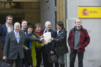 Los promotores de Sortu registraron la formación en el Ministerio de Interior en febrero de 2011. (Andoni CANELLADA/ARGAZKI PRESS)