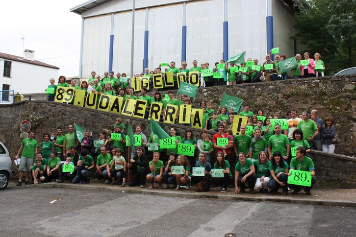 Acto de Itsas Aurre reclamando que Igeldo sea el 89º municipio de Gipuzkoa.