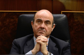 El ministro español de Economía, Luis de Guindos. (Dani POZO/AFP PHOTO)