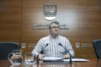 El diputado de Medio Ambiente, Juan Carlos Alduntzin. (Jon URBE/ARGAZKI PRESS)