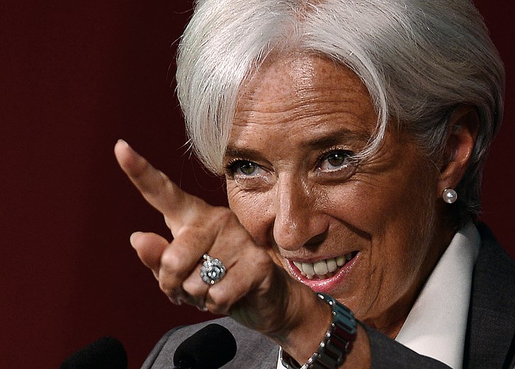 Lagarde, en una imagen tomada en Cambridge, el pasado mes de mayo. (Emmanuel DUNAND/AFP)