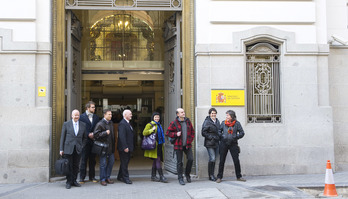 Los promotores de Sortu presentaron sus estatus en febrero de 2011 en el Ministerio español de Interior. (Andoni CANELLADA/ARGAZKI PRESS)