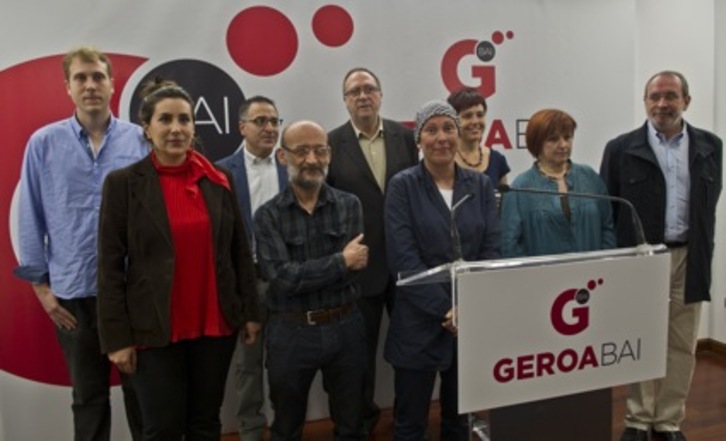 Presentación de la candidatura de Geroa Bai al Congreso español. (Lander F. ARROYABE/ARGAZKI PRESS)