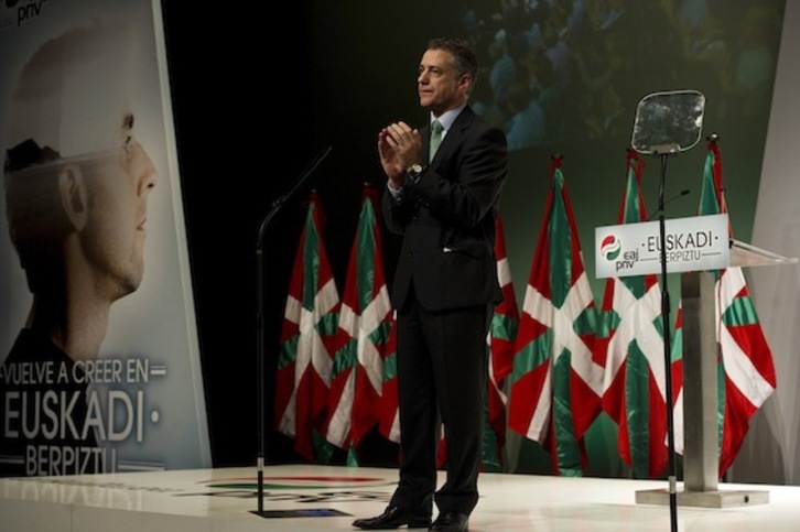 Los jeltzales vencerían en unas hipotéticas elecciones que se celebrasen ahora, según el Euskobarómetro. (Luis JAUREGIALTZO/ARGAZKI PRESS)