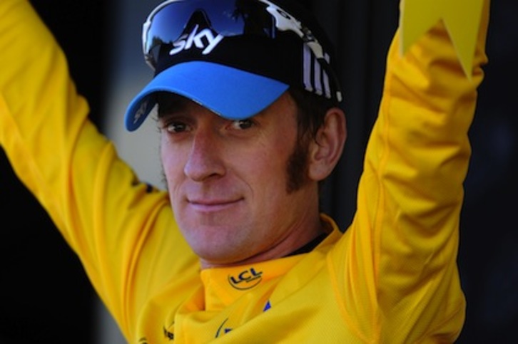 Wiggins, nuevo líder de la genera. (Pascal PAVANI/AFP)