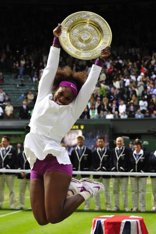 Serena Williams, garaipena ospatzen. (Glyn KIRK/AFP)