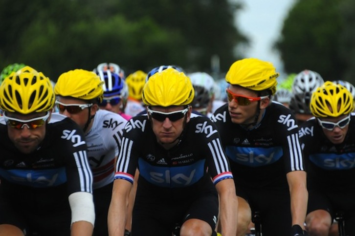 Corredores del Sky. (Lionel BONAVENTURE/AFP PHOTO)