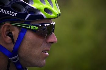 Alejandro Valverde, corredor del Movistar. (Joel SAGET/AFP PHOTO)