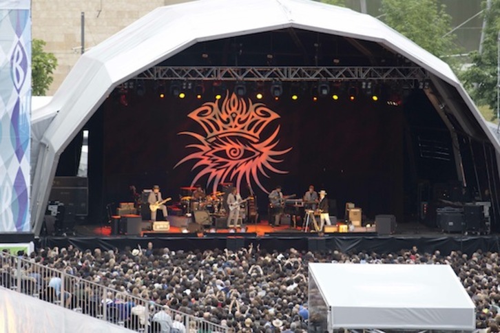 Bob Dylanek atzo Bilbon eman zuen kontzertua. (Marisol RAMIREZ/ARGAZKI PRESS)