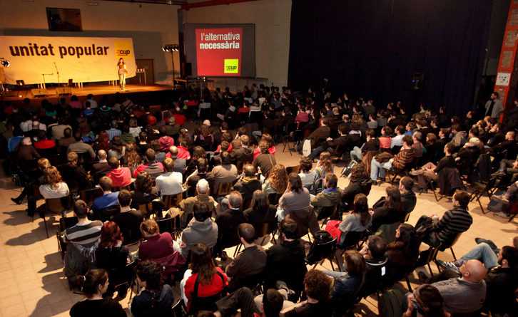 Acto político de las CUP durante la campaña en las municipales del año pasado (CUP)