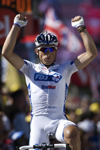 Pierrick Fédrigo se ha impuesto en la decimoquinta etapa del Tour y se anota de ese modo su cuarta victoria en la ronda gala. (Lionel BONAVENTURE/AFP)