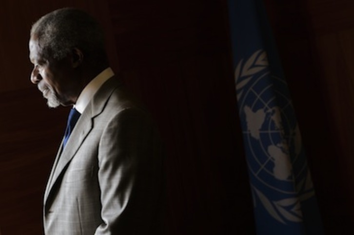 El enviado especial de la ONU para Siria, Kofi Annan. (Fabrice COFFRINI/AFP)