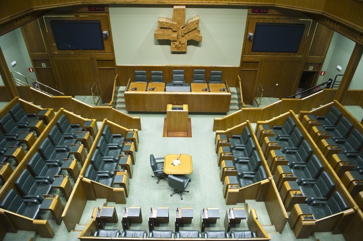 Imagen del Parlamento de Gasteiz, tal y como estará en agosto. (ARGAZKI PRESS/Juanan RUIZ)