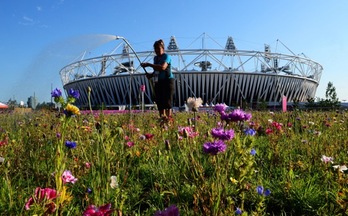 El estadio olímpico será la sede de las ceremonias de apertura y clausura, además de las pruebas de atletismo. (Carl DE SOUZA/AFP)